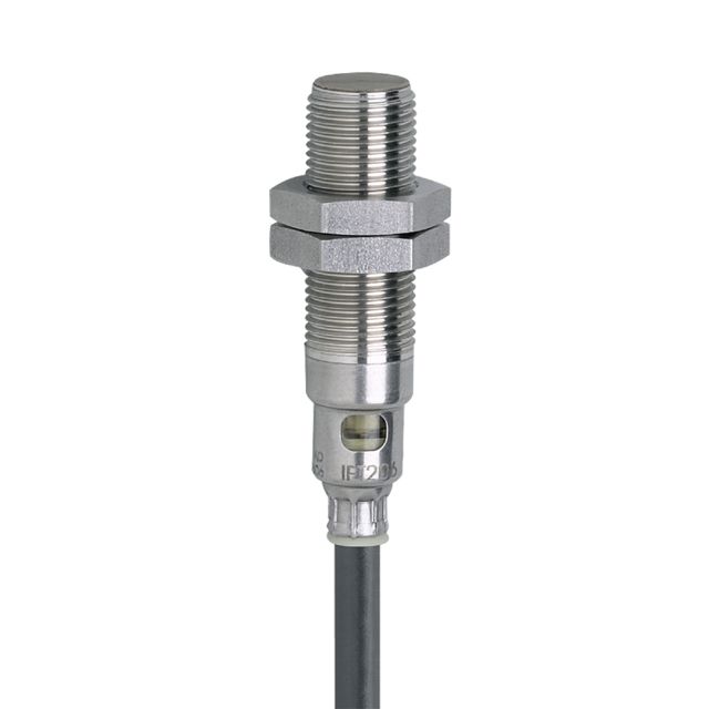 ifm IFT206, Inductive Threaded Barrel Proximity Sensor, M12, 4 mm Detection, PNP NO, 10 → 36 V dc