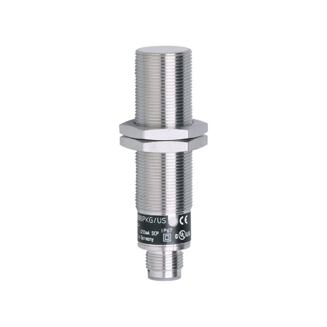 ifm IG5788, Inductive Threaded Barrel Proximity Sensor, M18, 8 mm Detection, PNP NO, 10 → 30 V dc