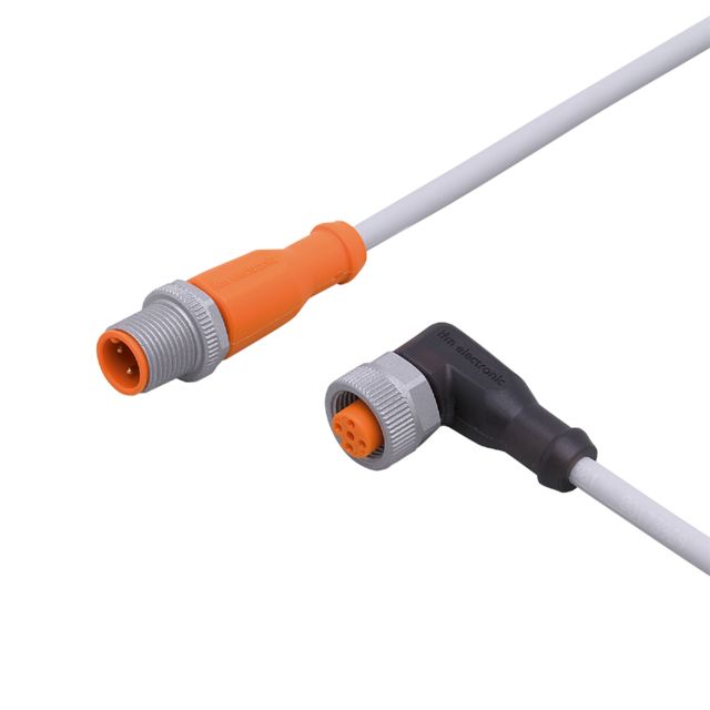 ifm EVW042, Straight Male 1 way M12 to Right Angle Female 1 way M12 Sensor Actuator Cable, 10m
