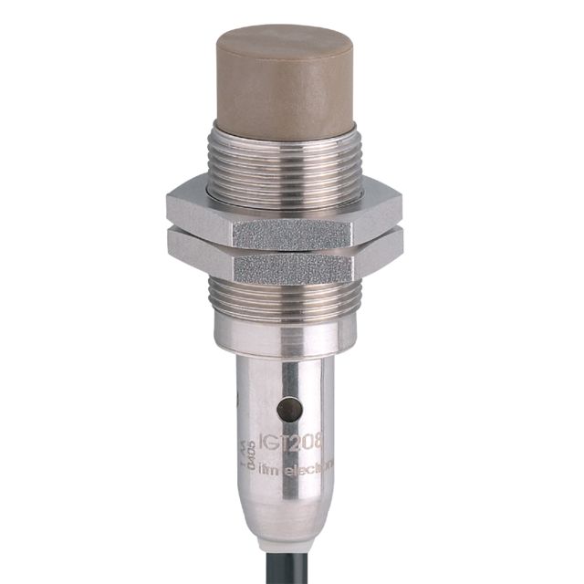 ifm IGT215, Inductive Threaded Barrel Proximity Sensor, M18, 12 mm Detection, PNP NO, 10 → 36 V dc