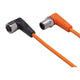 ifm EVT080, Right Angle Male 1 way M12 to Right Angle Female 1 way M12 Sensor Actuator Cable, 300mm
