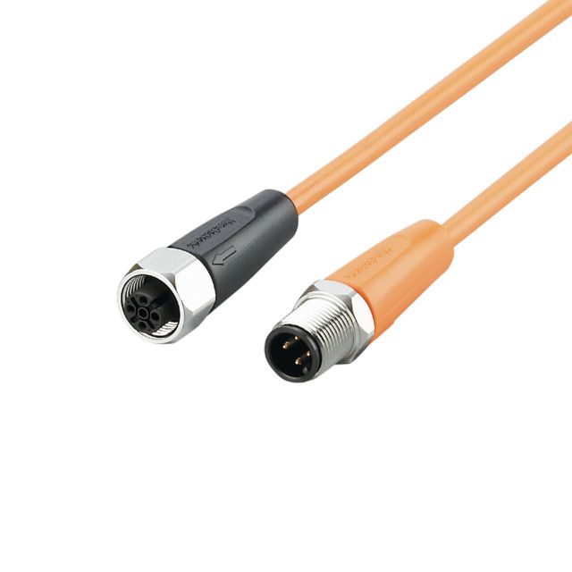ifm EVT468, Straight Male 1 way M12 to Straight Female 1 way M12 Sensor Actuator Cable, 300mm