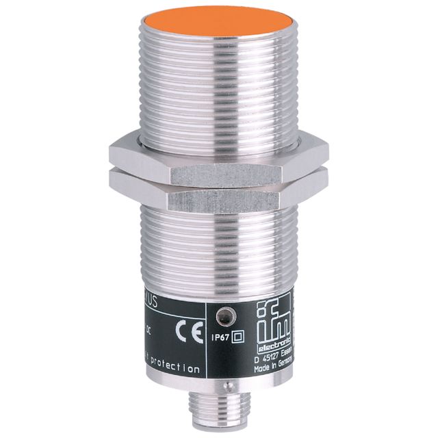 ifm II0296, Inductive Threaded Barrel Proximity Sensor, M30, 10 mm Detection, 2-Wire NC, 20 → 250 V ac/dc, 20