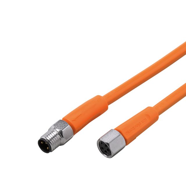 ifm EVT282, Straight Male 1 way M8 to Straight Female 1 way M8 Sensor Actuator Cable, 1.5m