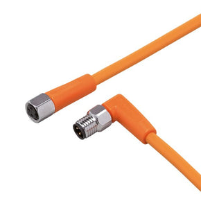 ifm EVT160, Right Angle Male 1 way M8 to Straight Female 1 way M8 Sensor Actuator Cable, 300mm