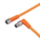 ifm EVT160, Right Angle Male 1 way M8 to Straight Female 1 way M8 Sensor Actuator Cable, 300mm