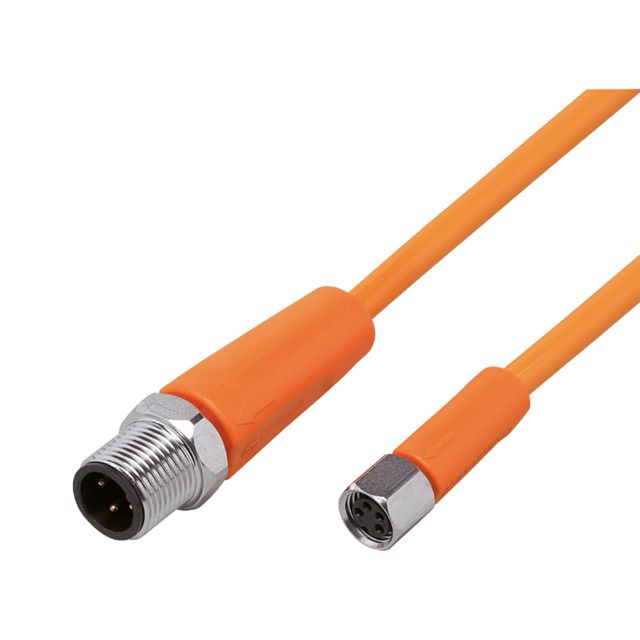 ifm EVT249, Straight Male 1 way M12 to Straight Female 1 way M8 Sensor Actuator Cable, 600mm