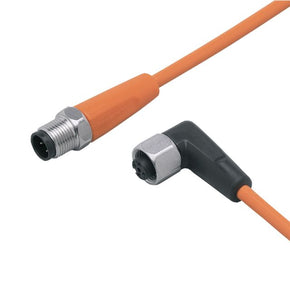 ifm EVT053, Straight Male 1 way M12 to Right Angle Female 1 way M12 Sensor Actuator Cable, 600mm