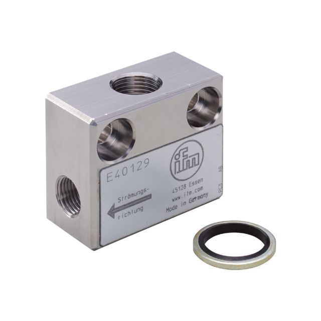 ifm E40129, , E401 Series Adapter for Use with Small Volumetric Flow Quantities