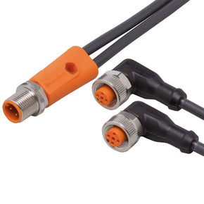 ifm EVC508, Straight Male 5 way M12 to Right Angle Female 5 way M12 Communication Cable, 600mm