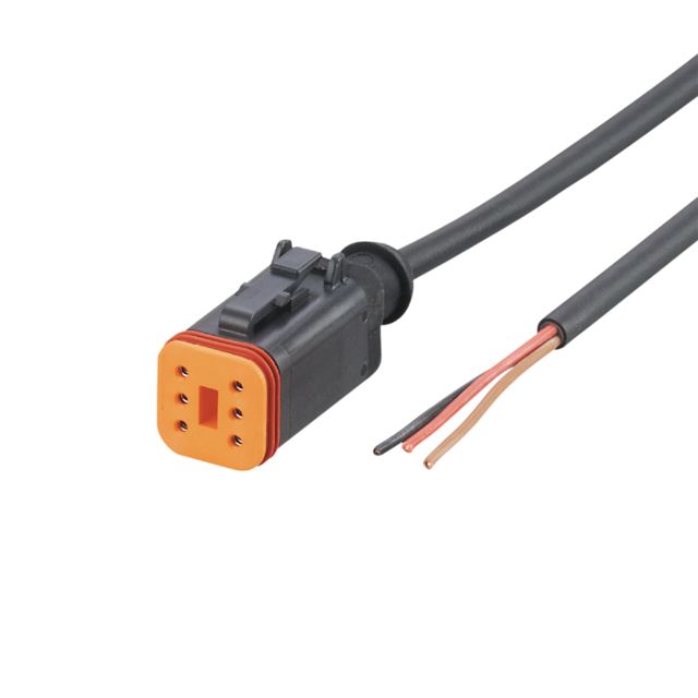 ifm E12543, Straight Female 1 way Deutsch to Unterminated Actuator/Sensor Cable, 1m