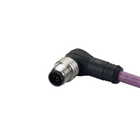 ifm E12347, Right Angle Male 1 way M12 to Unterminated Actuator/Sensor Cable, 10m