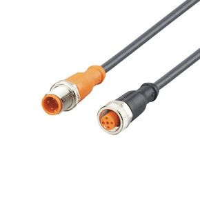 ifm EVC681, Straight Male 4 way M12 to Straight Female 5 way M12 Communication Cable, 300mm