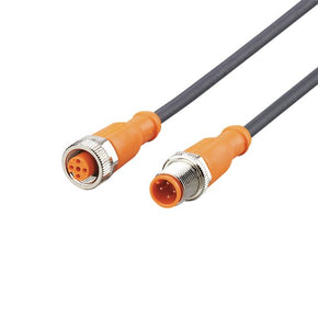 ifm EVC691, Straight Male 4 way M12 to Straight Female 5 way M12 Communication Cable, 5m