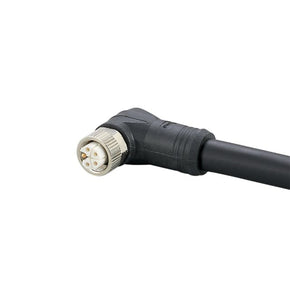 ifm E12646, Power 2.5 mm² 5 Core Power Cable, Black Polyurethane PUR, 2m