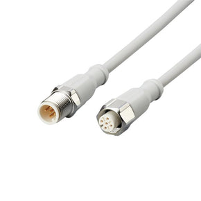ifm EVF058, Straight Male 5 way M12 to Straight Female 5 way M12 Communication Cable, 300mm