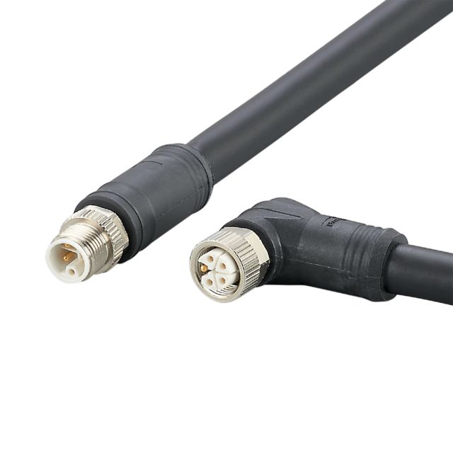ifm E12661, Power 2.5 mm² 5 Core Power Cable, Black Polyurethane PUR, 2m