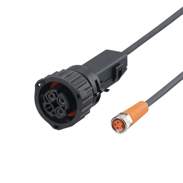 ifm E12245, Straight Female 1 way M8 to Straight Female 1 way Bayonet Actuator/Sensor Cable, 3.7m