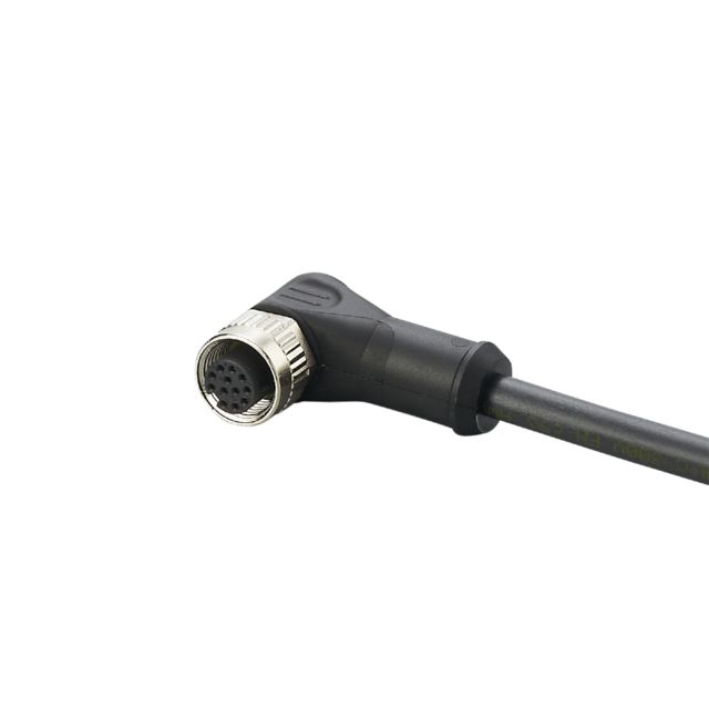 ifm E12506, Right Angle Female 1 way M12 to Unterminated Actuator/Sensor Cable, 15m