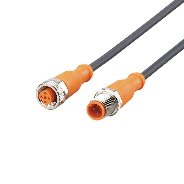 ifm EVC692, Straight Male 4 way M12 to Straight Female 5 way M12 Communication Cable, 6m