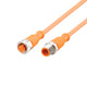 ifm EVC702, Straight Male 5 way M12 to Straight Female 5 way M8 Communication Cable, 300mm