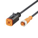 ifm E12558, Straight Female 1 way Deutsch to Straight Female 1 way M12 Actuator/Sensor Cable, 1m