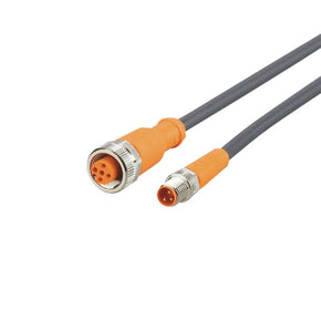 ifm EVC416, Straight Male 3 way M8 to Straight Female 3 way M12 Communication Cable, 1.5m