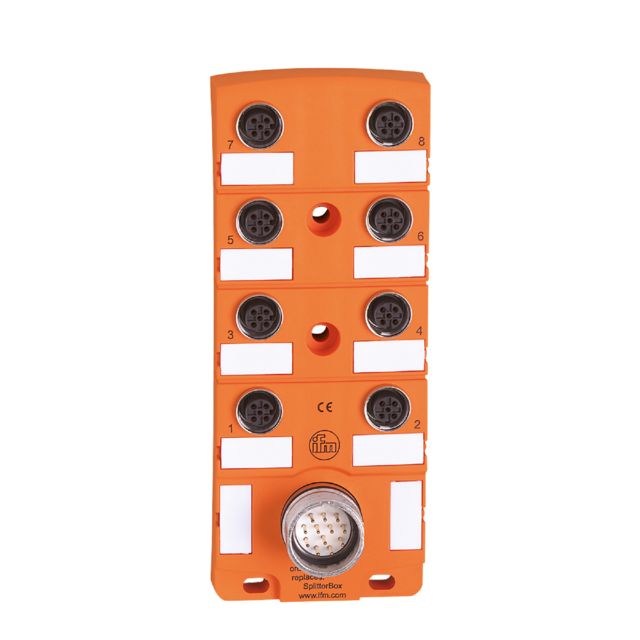 ifm EBC009, EBC Series Sensor Box, M12, 8 port