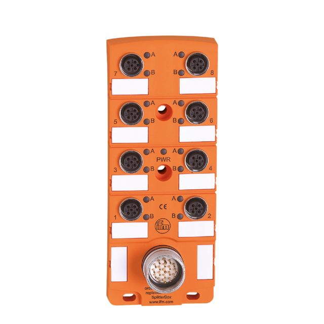 ifm EBC012, EBC Series Sensor Box, M12, 8 port