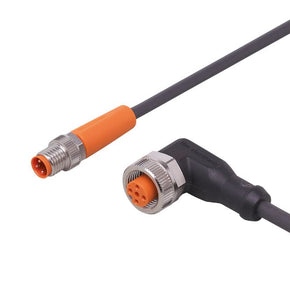 ifm EVC254, Straight Male 1 way M8 to Right Angle Female 1 way M12 Actuator/Sensor Cable, 5m