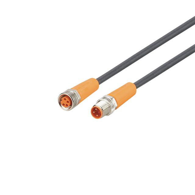 ifm EVC274, Straight Male 1 way M8 to Straight Female 1 way M8 Actuator/Sensor Cable, 5m