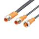 ifm EVC693, Straight Male 5 way M12 to Straight Female 5 way M12 Communication Cable, 1m