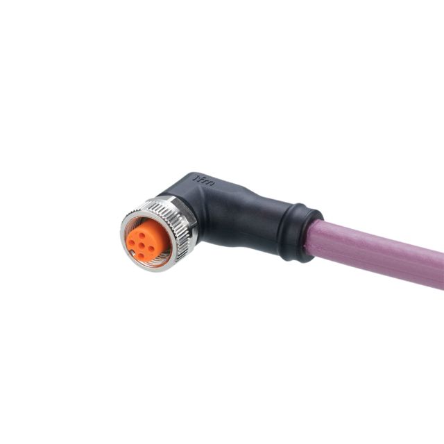 ifm EVCA77, Right Angle Female 5 way M12 to Right Angle Female 5 way M12 Communication Cable, 15m