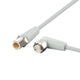 ifm EVF050, Straight Male 4 way M12 to Right Angle Female 5 way M12 Communication Cable, 5m