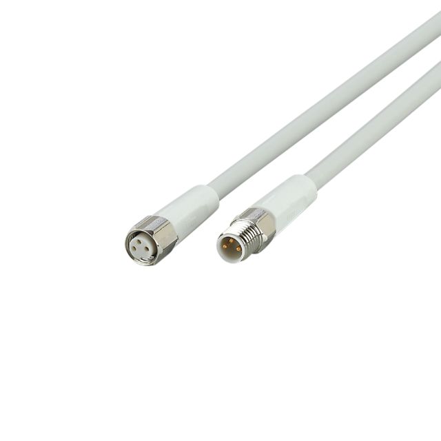 ifm EVF144, Straight Male 3 way M8 to Straight Female 3 way M8 Communication Cable, 1m
