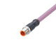 ifm EVC943, Straight Male 5 way M12 to Straight Female 5 way M12 Communication Cable, 2m