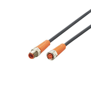 ifm EVC673, Straight Male 4 way M8 to Straight Female 4 way M8 Communication Cable, 3m