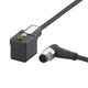 ifm E10819, Right Angle Male 1 way M12 to Right Angle Female 1 way Valve Connector Actuator/Sensor Cable, 300mm