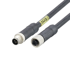 ifm E12428, Power 1.5 mm² 4 Core Power Cable, Black Polyurethane PUR, 10m