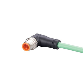 ifm EVC902, Right Angle Male 4 way M12 to Right Angle Male 4 way M12 Communication Cable, 50m