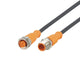 ifm EVC055, Straight Male 1 way M12 to Straight Female 1 way M12 Actuator/Sensor Cable, 300mm