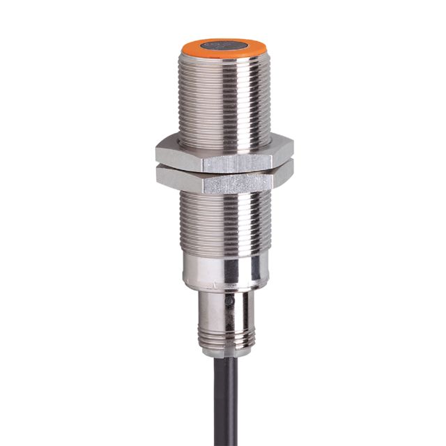ifm IG7104, Inductive Threaded Barrel Proximity Sensor, M18, 5 mm Detection, PNP NO, 10 → 30 V dc