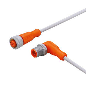 ifm EVW146, Right Angle Male 1 way M12 to Straight Female 1 way M12 Sensor Actuator Cable, 300mm