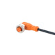 ifm EVC086, Right Angle Female 1 way M12 to Unterminated Sensor Actuator Cable, 15m