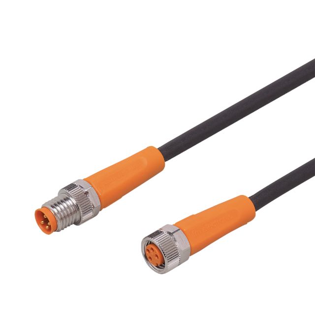 ifm EVC310, Straight Male 1 way M8 to Straight Female 1 way M8 Sensor Actuator Cable, 300mm