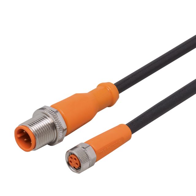 ifm EVC241, Straight Male 1 way M12 to Straight Female 1 way M8 Sensor Actuator Cable, 600mm