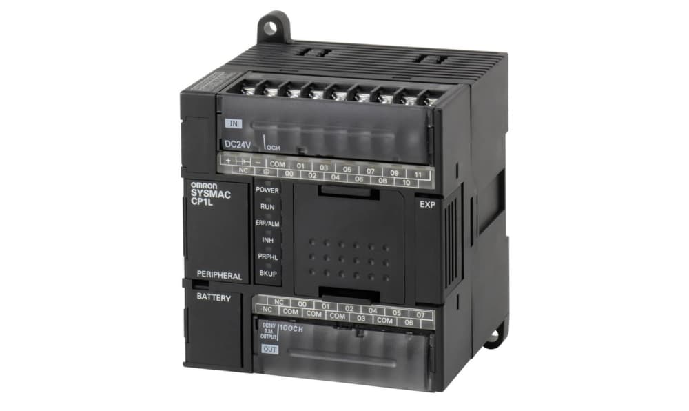 Omron CP1L-L14DR-A, CP1L Series PLC CPU for Use with SYSMAC CP1L Series, Relay Output, 8 (DC)-Input, DC Input