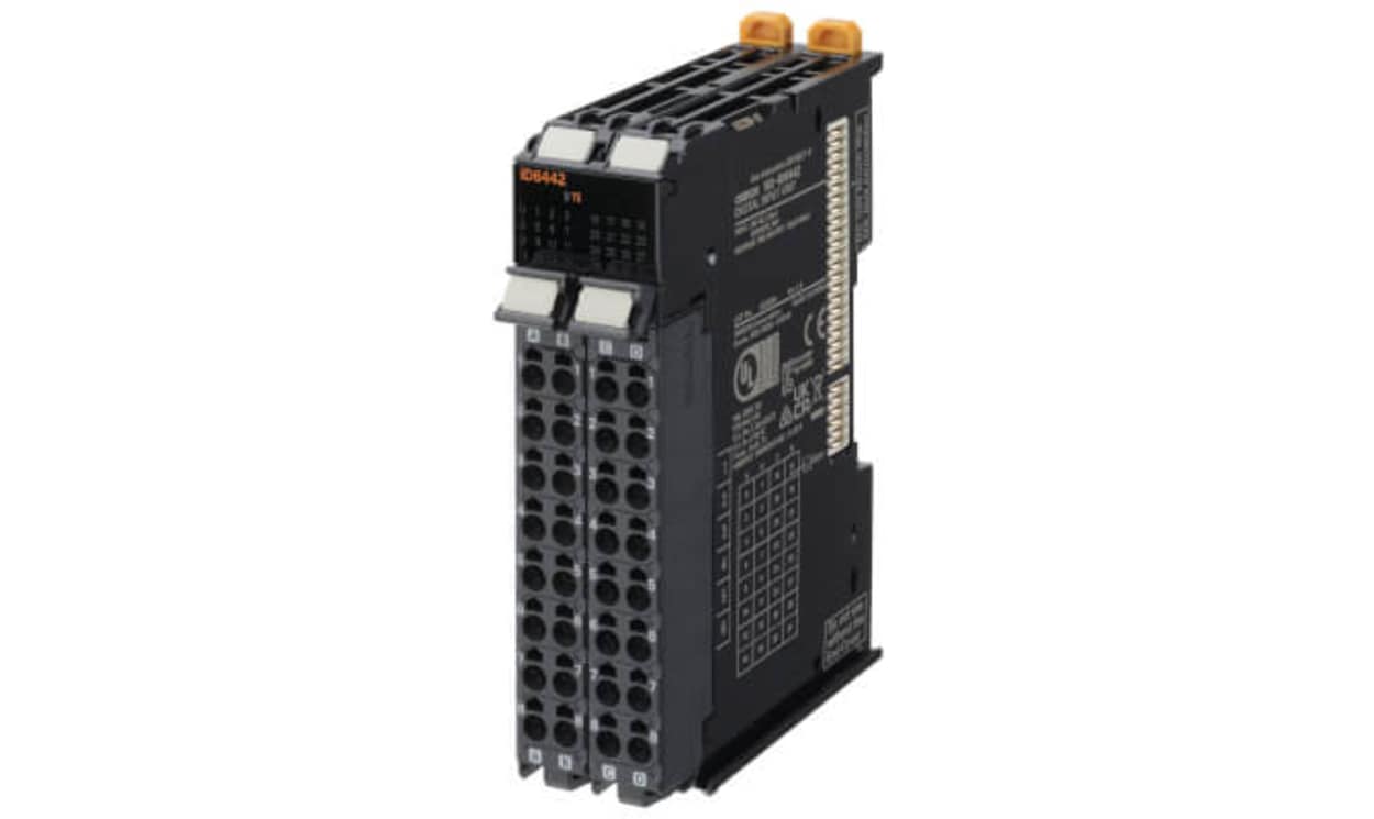 Omron NX-ID6442, NX Series Digital I/O Module for Use with Screwless Clamping Terminal Block 12 mm Width or 24 mm Width, PNP, 24 V - generaltechuae