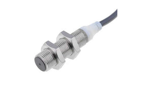 Omron E2A-S12KS04-WP-B1 2M, Inductive Threaded Barrel Proximity Sensor, M12, 4 mm Detection, PNP NO, 12 → 24 V dc