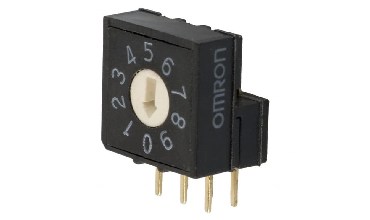 Omron A6RV2011R, 10 Way Through Hole DIP & SIP Switch, Flat Actuator, IP60